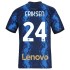 Camisola Inter de Milão Christian Eriksen 24 Equipamento Primeiro 2021-2022 Manga Curta